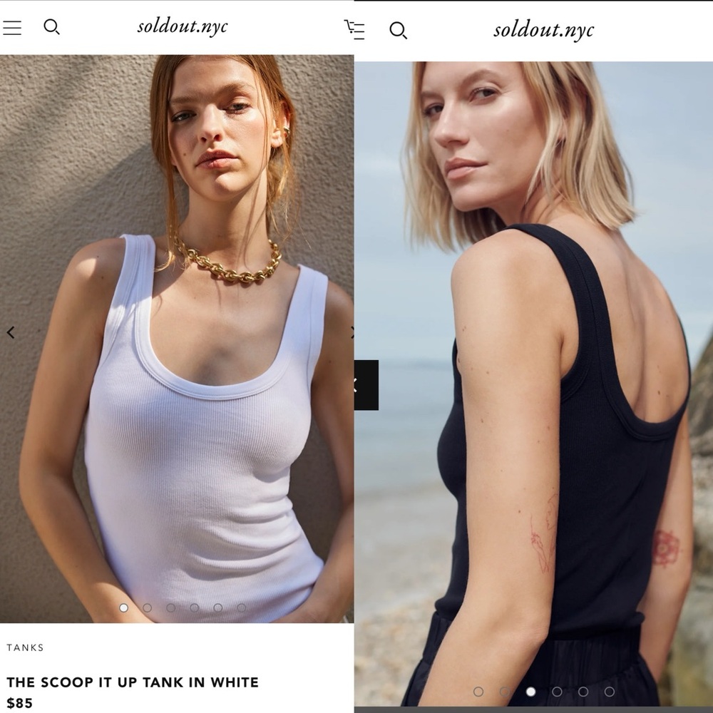 2 tanks - soldout nyc brand